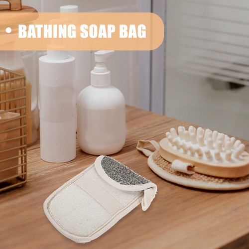 4 Pcs Soap Bag Bags Assorted Colors Exfoliating Bar Travel Linen Exfoliate - Bild 12 von 12