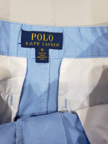 Polo Ralph Lauren Big Boys' Blue Cotton Chino Shorts 16 - Picture 6 of 8