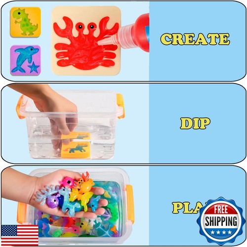 Kidisego Aqua Fairy Water Gel Kit for Kids, Magic Water Elf Toy Kit with 12 C - Picture 2 of 5