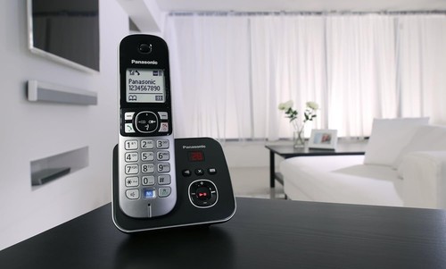 Panasonic KX-TG6822EB Twin DECT Zestaw telefonu bezprzewodowego z automatyczną sekretarką - Zdjęcie 5 z 5