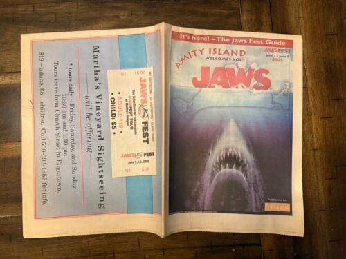 Jaws Fest Jawsfest Amity Island Guide Newspaper June 2005 RARE - Picture 2 of 6
