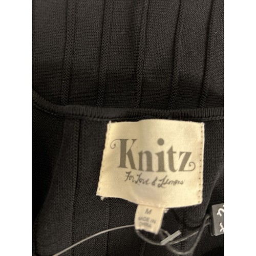 Für " Love " Und Zitronen Knitz Simone Strick Kleid Größe M Schnürer Vorne - Bild 6 von 10