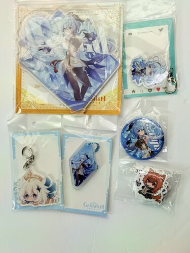 Genshin Impact GANYU 6pc Merch Box- Acrylic Stand-Pendant-Keychains -60 Stickers - Picture 3 of 7