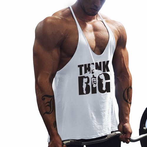 Herren Fitnessstudio Bodybuilding Tank Tops Fitness Singlet Stringer Y-Back Muskelweste - Bild 8 von 11