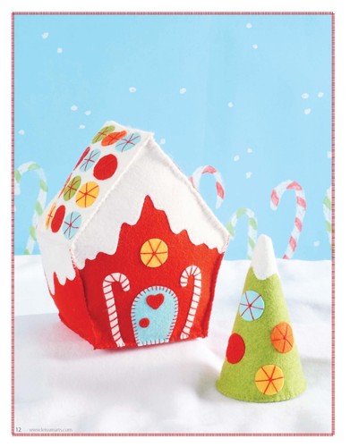 SANTA'S WORKSHOP Hand STEPPEN & FILZ Musterbuch ~ 7 Weihnachts Urlaub Design - Bild 6 von 10