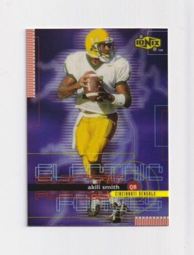 1999 UD Ionix ELECTRIC FORCES # EF4 Akili Smith Cincinnati Bengals - Picture 1 of 2