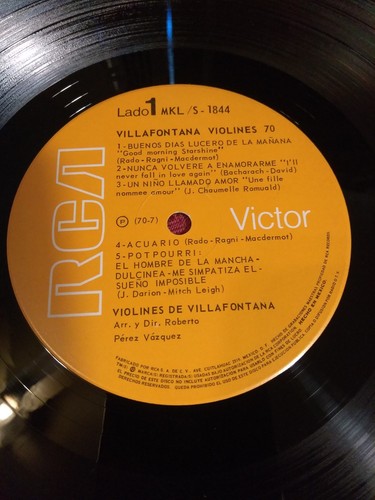 Villafontana Violines 70" Mexico RCA MKL/S-1844 - EX - Rare - Picture 5 of 7