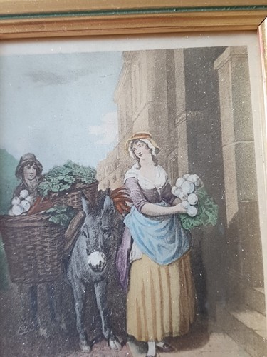 2 Gravuren Englisch 19. Jhd. Cries Of London Markt Der Gemüse Kleine Berufe - Picture 10 of 14