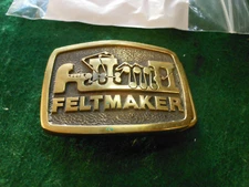 Vintage Metal Belt Buckle B.T.S FELTMAKER