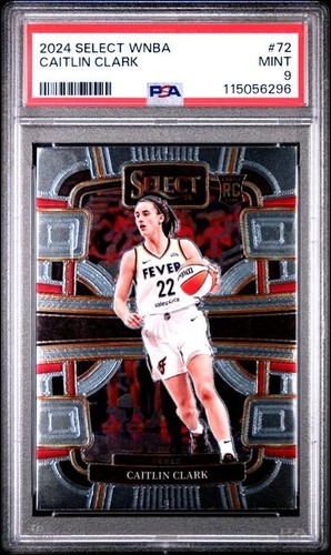 Panini Select WNBA Silver Prizm #72 2024 Caitlin Clark Fever radiocontrol novato PSA 9 - Imagen 1 de 2