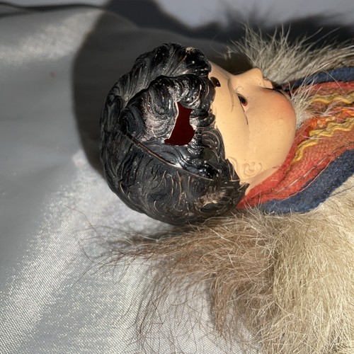 Vtg Finland Finish Lapland Doll Boy 9” Traditional Fur Clothing DAMAGE - Picture 6 of 15