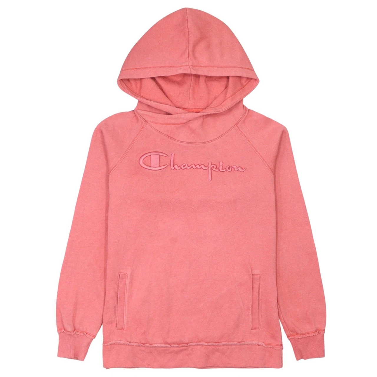 Womens UK Size S Champion Pink Pullover Hoodie