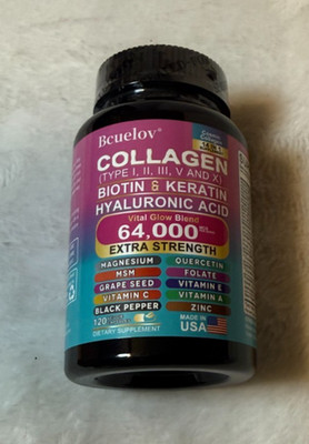 Bcuelov Vital Glow Blend Collagen Pills 120 Count Exp June 2027 New Sealed