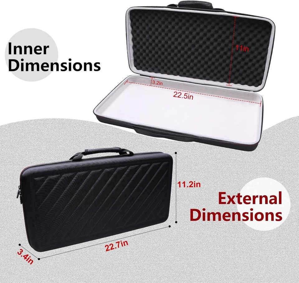 EVA Hard Case for Pioneer DJ DJ Controller DDJ- - Travel Protective Carrying ... - Image 4 of 4