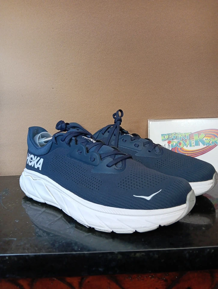 🔥HOKA🔥 ONE ONE "ARAHI 7", F27223J, HOMBRE TALLA 13 US 47EU, AZUL/BLANCO,USADO  Foto 2 de 4