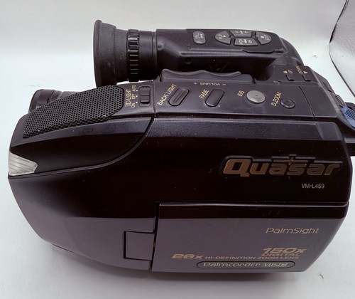 Quasar VM-L459 Digital 150x VHS-C Handheld Palm CamCorder, No Battery - Picture 6 of 7