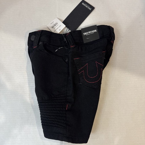True Religion Boys Toddler Black Denim Shorts Geno Superfly Relaxed Fit Size: 5 - Bild 3 von 19