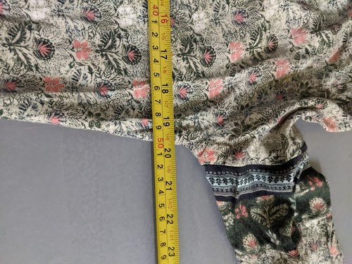 Promod Floral Boho Midi Dress Short Sleeve Viscose Lined Summer Casual - Picture 8 of 8