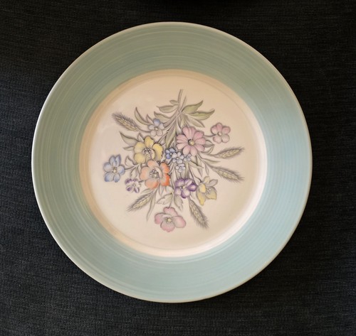 AMERICAN LIMOGES TRIUMPH *OSLO* VINTAGE 40ER JAHRE ÄRA SPEISETELLER ~2~ BLAU - Bild 5 von 5