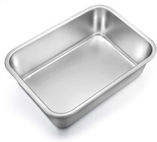 Teamfar Lasagna Pan, Rectangular Cake Pan Brownie Bake Dish Stainless Steel, 12.