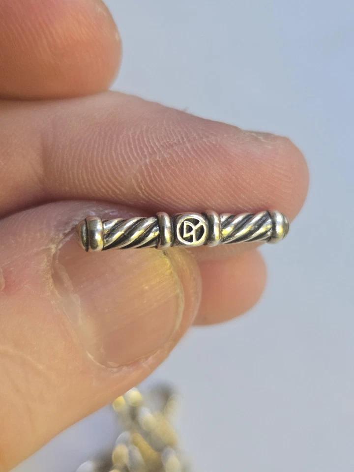 David Yurman Madison Chain Toggle Bracelet Sterling Silver & 18K Gold –... - Image 3 of 4