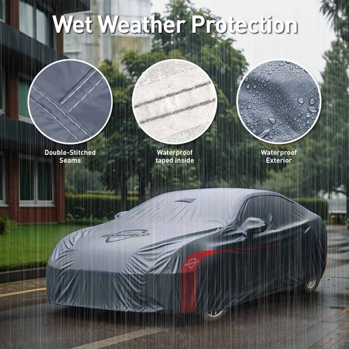 Ultimum Lite Waterproof Car Cover for Volkswagen 411 1969-1971 Sedan - Picture 5 of 10