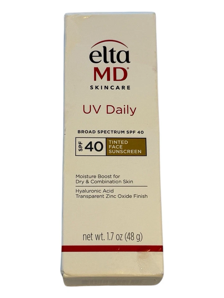 Солнцезащитный крем для лица Elta MD UV Daily Tinted 1,7 унции - широкий спектр SPF 40 - Ex: 7/26 - Изображение 3 из 4