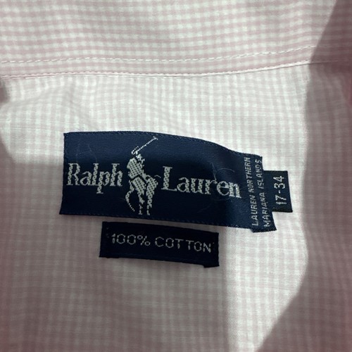 Ralph Lauren Men’s Pink Check Shirt LT Tall 100% Cotton - 242 - Picture 8 of 20