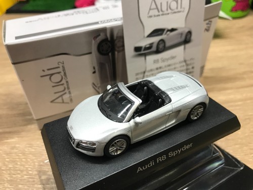 Kyosho - Audi MiniCar Collection 2 - R8 Spyder - Silver - 1/64 - Mini Car - R23 - Picture 6 of 19