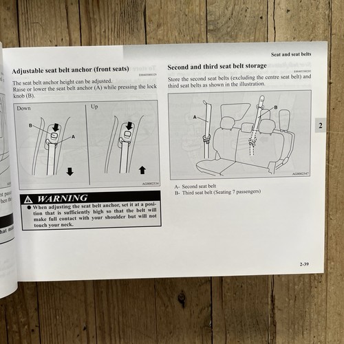 06-10 MITSUBISHI OUTLANDER OWNERS HANDBOOK MANUAL AND WALLET 08 Ref19155 - Picture 12 of 23