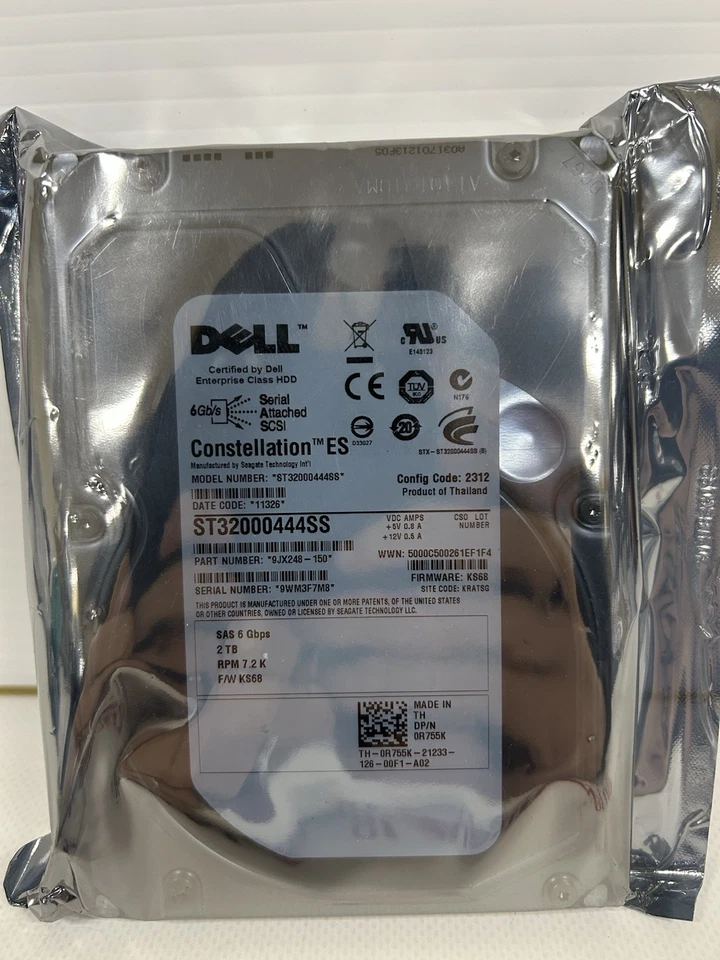 Dell ST32000444SS Constellation ES 2 TB 3.5" SAS 2 Enterprise Drive - Image 2 of 2