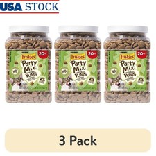 Natural Catnip Crunchy Cat Treats 20oz Canister 3 Pack Adult Cats Snack New