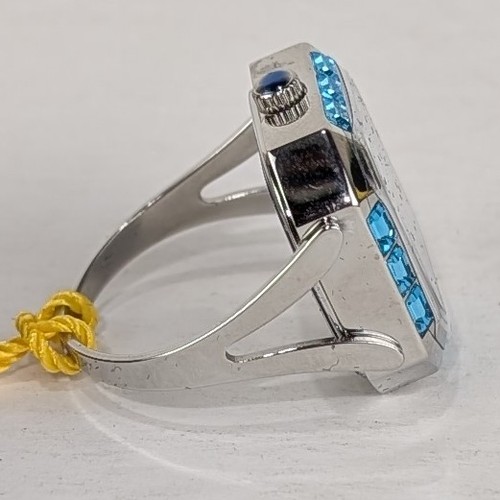 Invicta Mini Angel Damen Ring Uhr 21,5 mm silber blauer Stein verstellbar 49579 - Bild 9 von 13