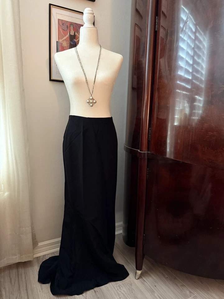 David Meister Damas Esmoquin Bustier y Tren Falda Vestido Foto 4 de 4