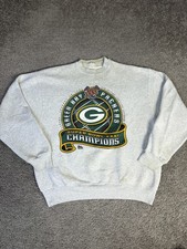 Vintage Green Bay Packers Sweatshirt Mens 2XL Gray NFL Football Pro Player 90s