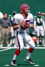 Todd Collins Buffalo Bills drops back to pass v the New York Jets - Old Photo