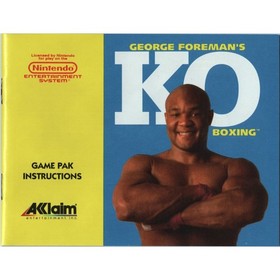 NES George Foreman's KO Boxing Nintendo CIB Poster Box Foam Manual Complete Game