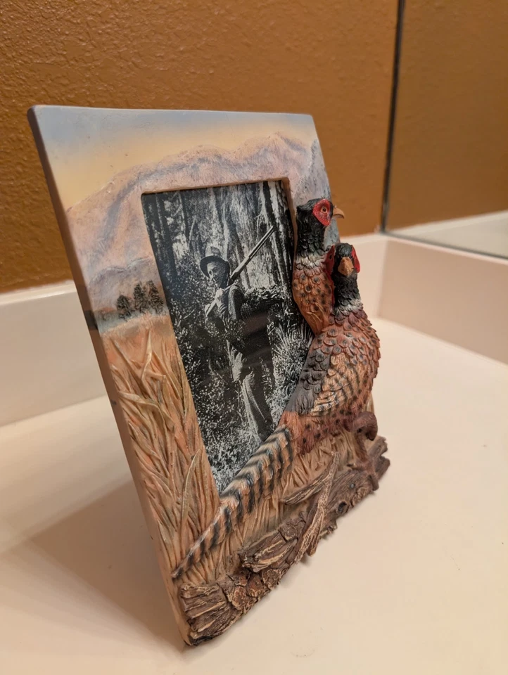 Pheasant Hunting Picture Frame - Rustic Wildlife Deluxe Decor for Treasured Hunt - Image 2 of 4