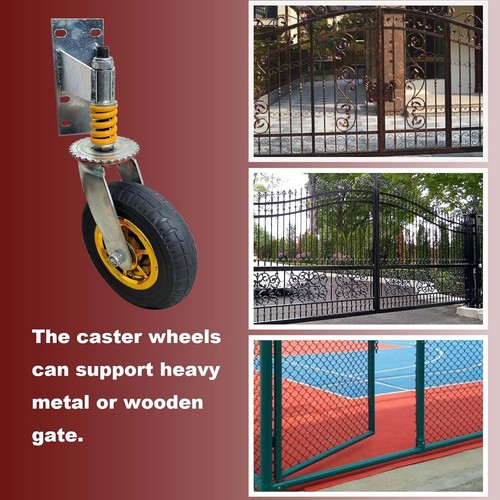 2-Pack 8" Caster Wheels for Gates - Heavy-Duty Durability & Easy Installation - Picture 9 of 9