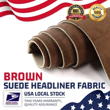 Brown Headliner Fabric Material with Foam Backing For Car Interior Replacement