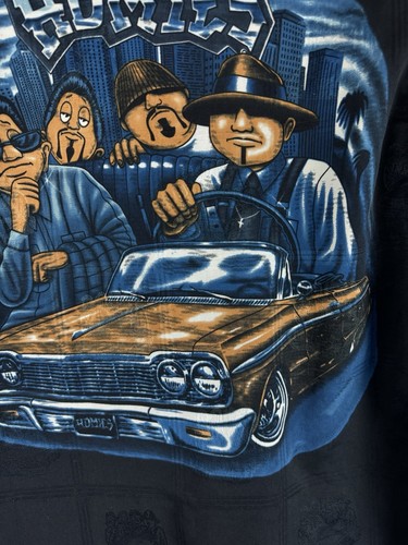Vintage Homies Shirt Youth Boys Large Impala Low rider Cruiser Cruizin Low Y2K - Picture 11 of 12