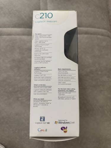 Logitech C210 HD Pro Webcam - Black NEW Sealed - Picture 2 of 5