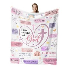 Baptism Gifts for Girls, First Communion Gifts for 50"X60" Christian Gifts