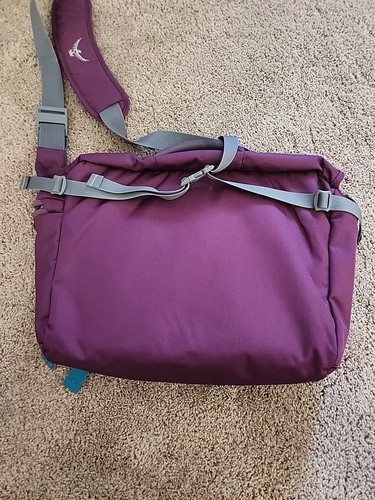 Osprey Flap Jill Courier Messenger Laptop Commuter Bag Purple 17" x 14" x 4" - Imagen 2 de 7