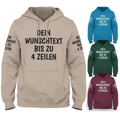 Personalised Custom Text Hoodie - Hooded Sweatshirt Unisex Mens Womens, Gesc