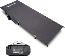 SUPRAGRIS Camping Cot, Support up to 400Lbs, Lightweight Comfortable Folding Bed