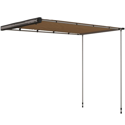 Outsunny Tenda per Tetto Auto Impermeabile Regolabile in Altezza 2.5x1.6m Cachi - Foto 1 di 10