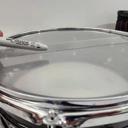 Ludwig 5x14 Black Galaxy Acrolite Snare Drum 8 Lug Stand Bookbag Case Bag - Picture 8 of 22