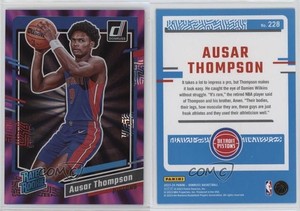 2023-24 Panini Donruss Rated Holo Purple Laser /99 Ausar Thompson #228 Rookie RC