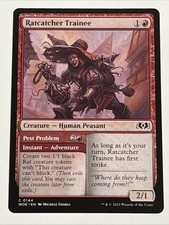 MTG Wilds of Eldraine Ratcatcher Trainee 0144 NM